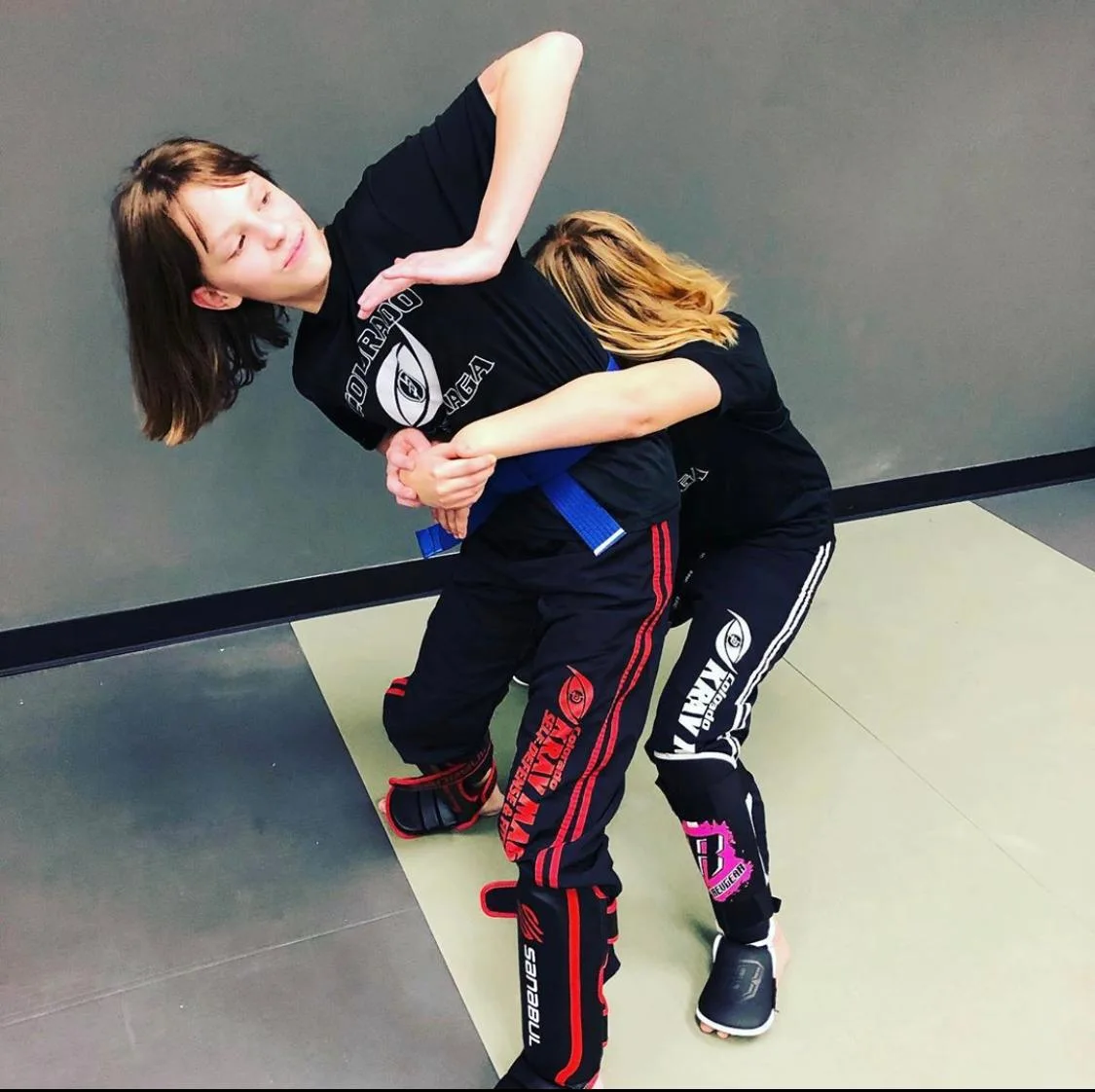 Kids training in a Young Warriors Krav Maga class at Colorado Krav Maga