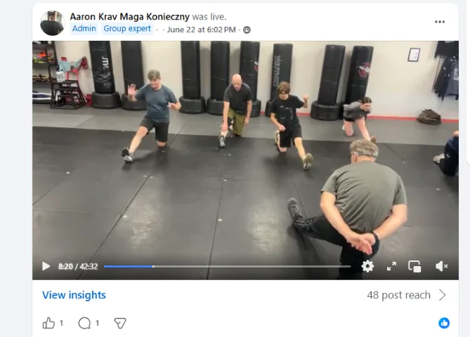 Krav Maga University Online — Live class stream